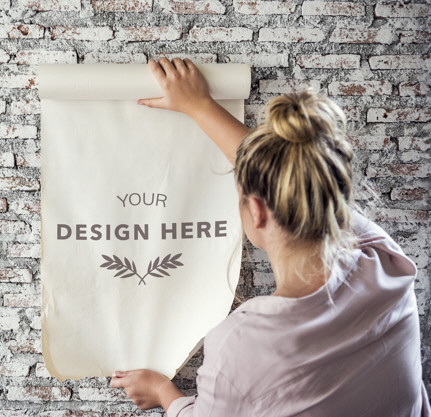 wall paper art display wall paper art display